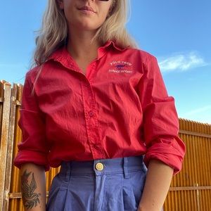 vintage versace sport button-up